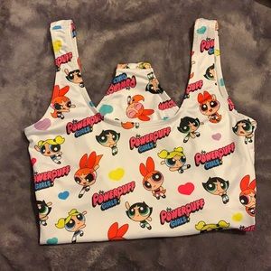 Powerpuff Girls One Piece Swim Suit Size S NWOT